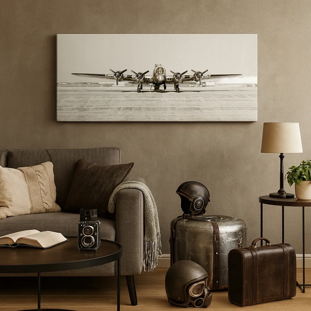 Cuadro sobre lienzo - Impresión de Imagen - Como siempre, preparado - 30x30 cm