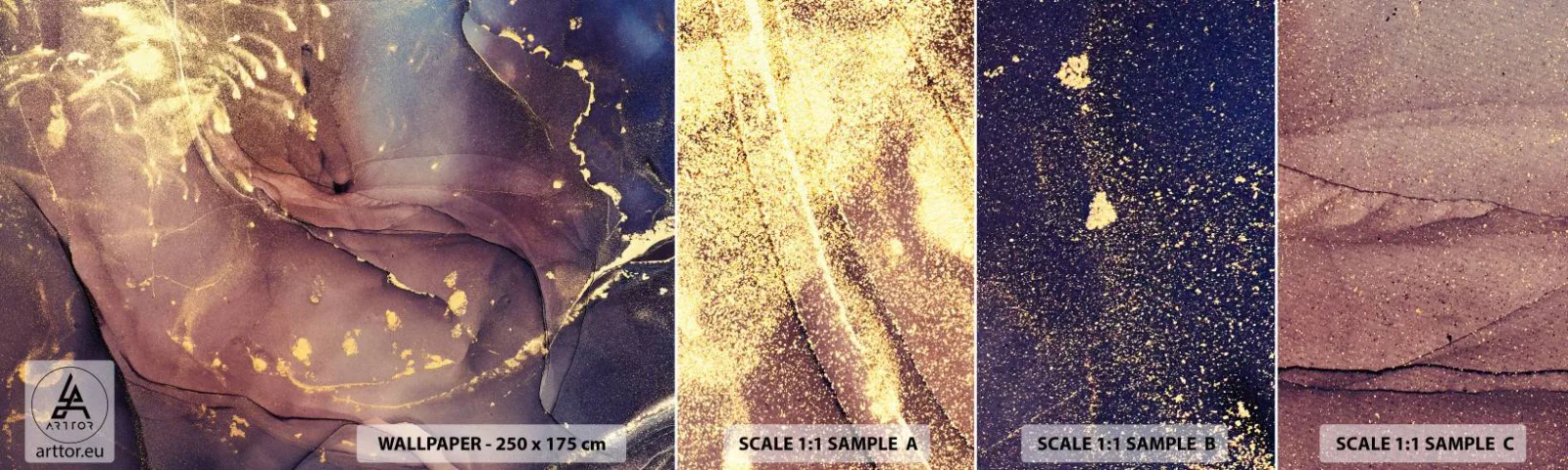 Muestra De Fotomural Standard Eco - Materia y espíritu - Abstracción, Pedazo, Patrón moderno - 100x30 cm