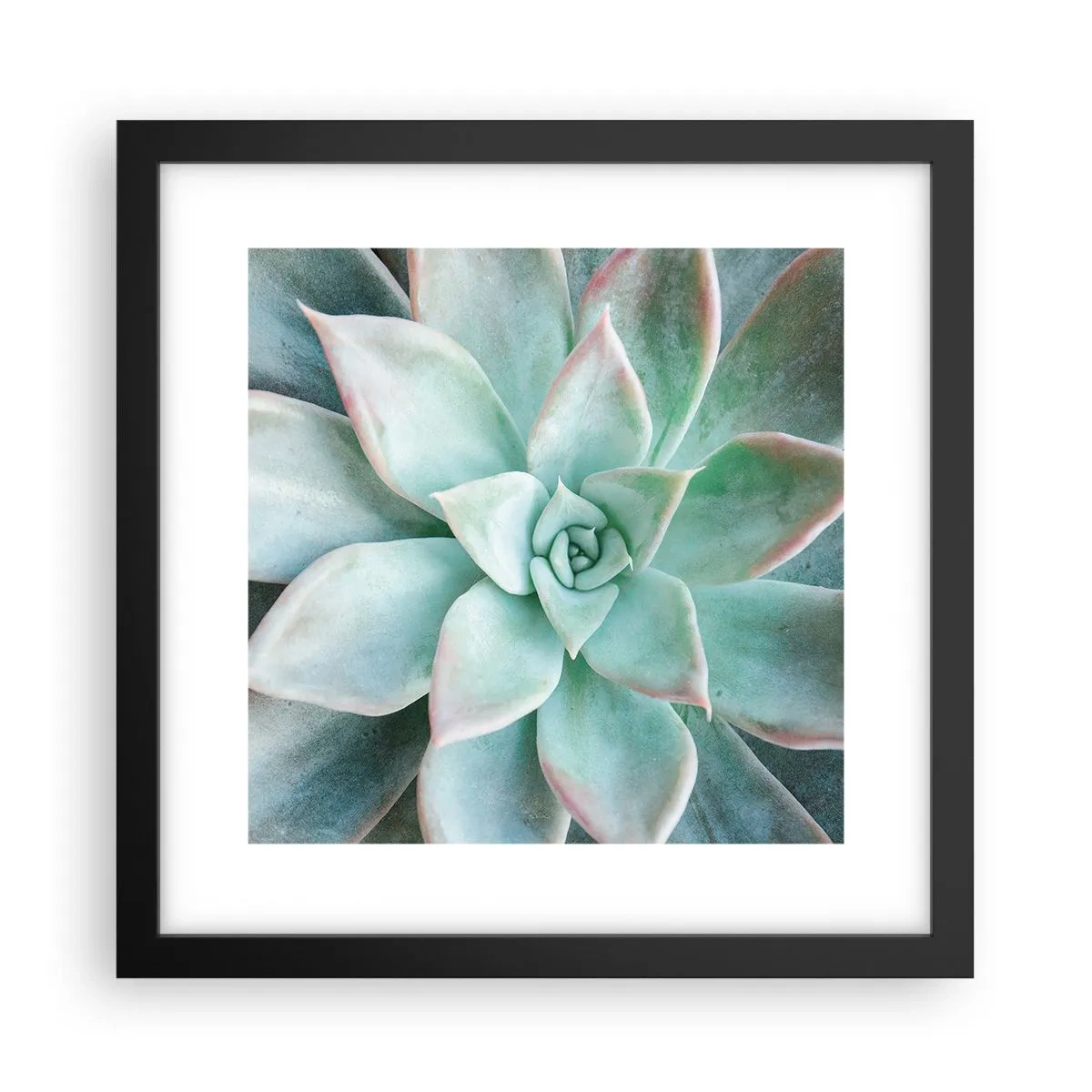 Póster en marco negro - El corazón del desierto - 30x30 cm