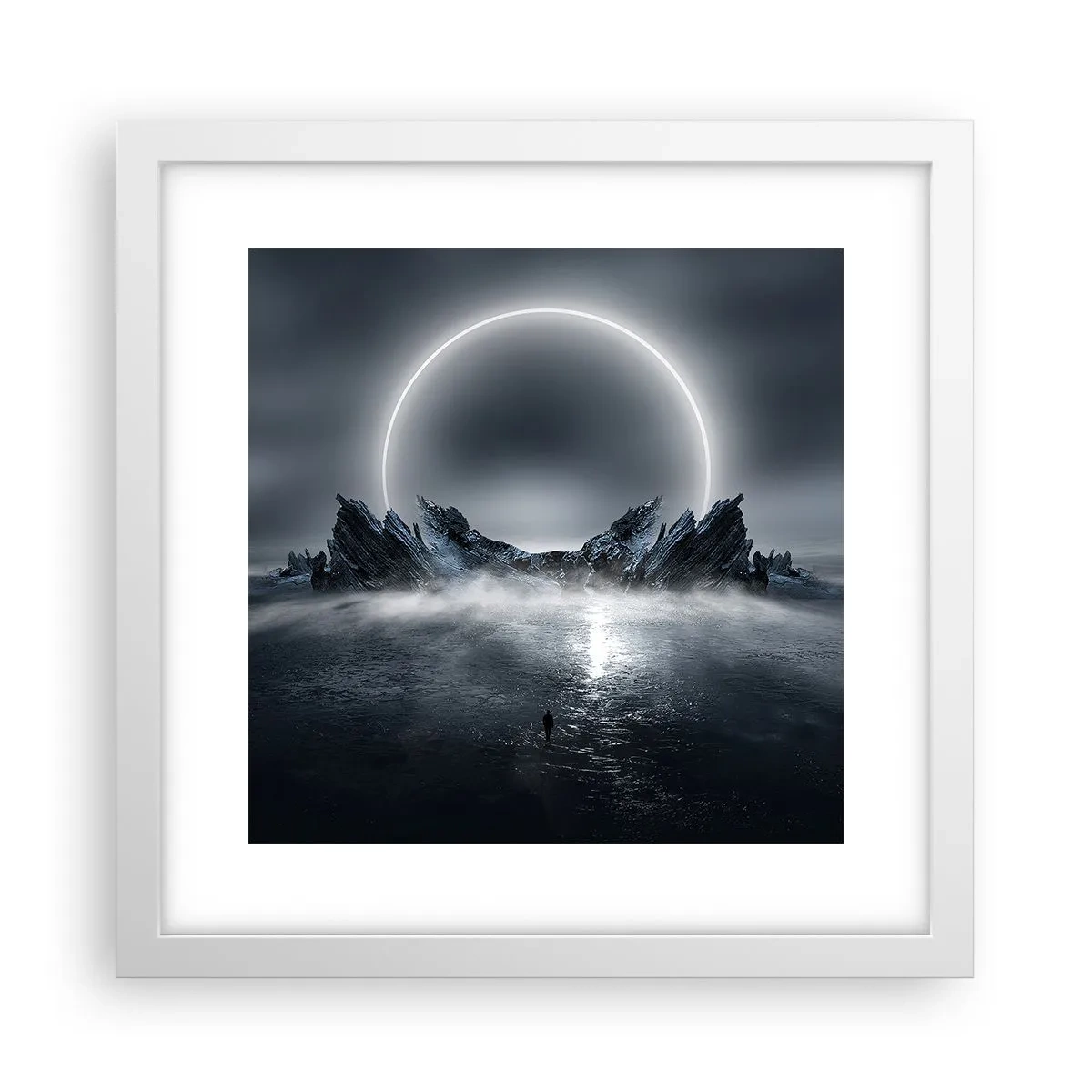 Póster en marco blanco - El final del cuento - 30x30 cm