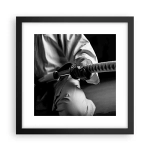 Póster en marco negro - Alma de guerrero - 30x30 cm