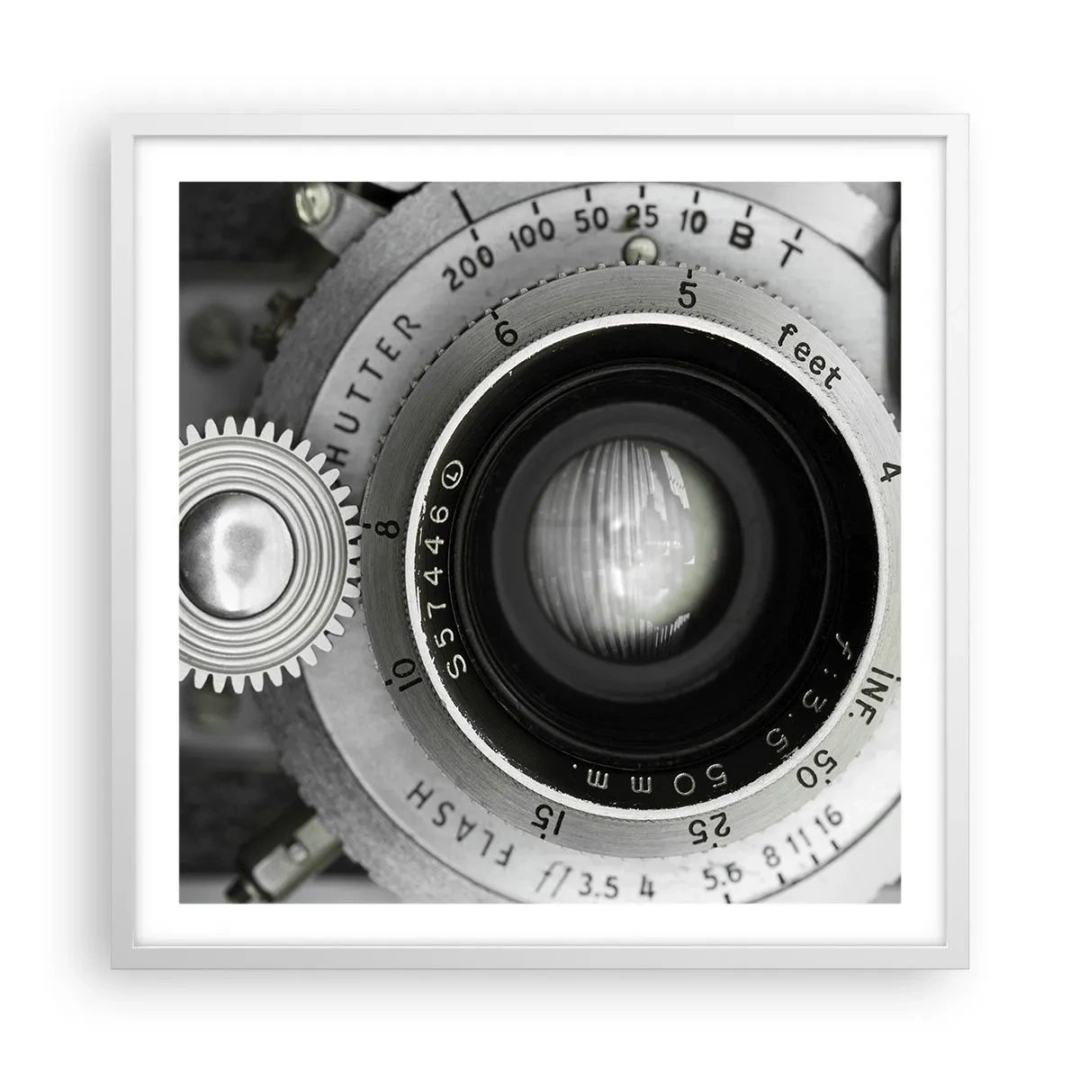 Póster en marco blanco - Una historia de Hollywood - 60x60 cm