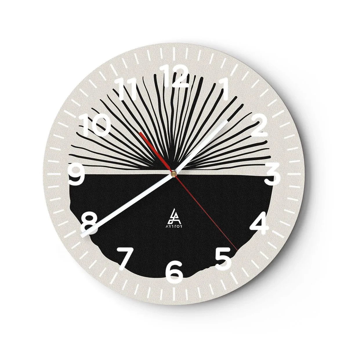 Reloj de pared - Reloj de vidrio - Un abanico de posibilidades - 40x40 cm