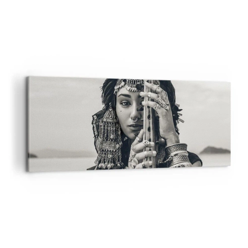 Cuadro sobre lienzo - Impresión de Imagen - La música propia de Oriente - 100x40 cm