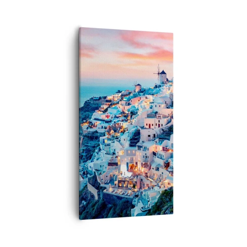 Cuadro sobre lienzo - Impresión de Imagen - Vacaciones en Grecia - 55x100 cm