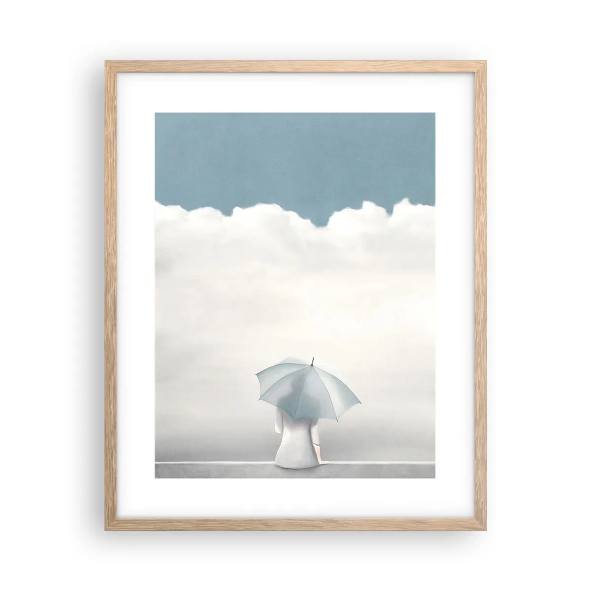 Póster en marco roble claro - En el límite de la realidad y los sueños - 40x50 cm