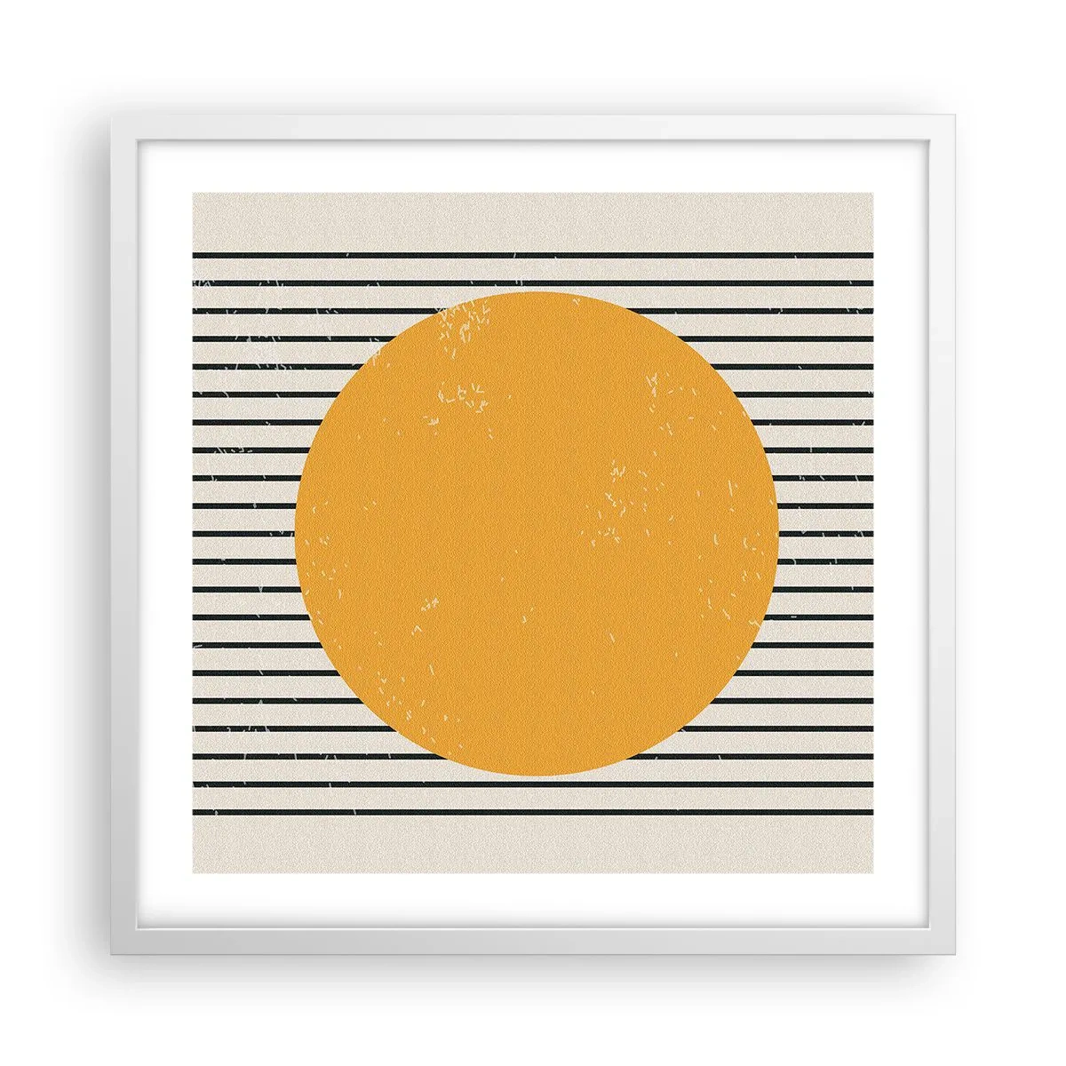 Póster en marco blanco - El poder de la sencillez - 50x50 cm