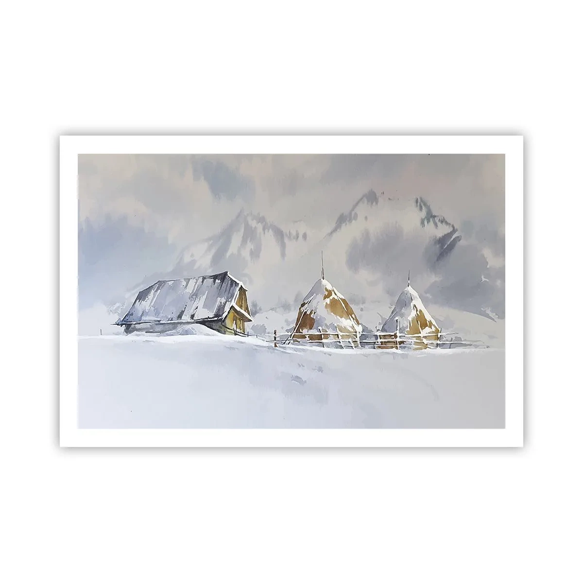 Póster - En un valle nevado - 91x61 cm