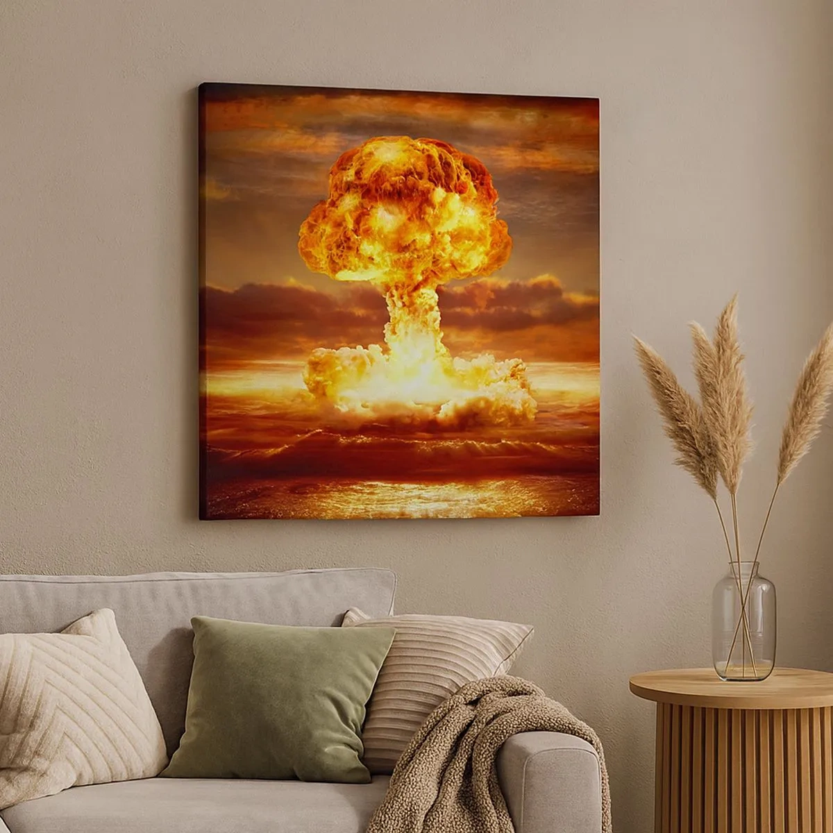 Cuadro sobre lienzo - Impresión de Imagen - Y habrá un final - 30x30 cm