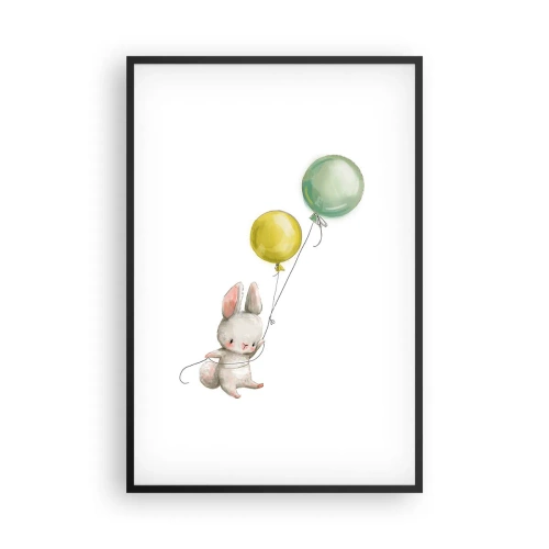 Póster en marco negro - ¡Yo también volaré! - 61x91 cm