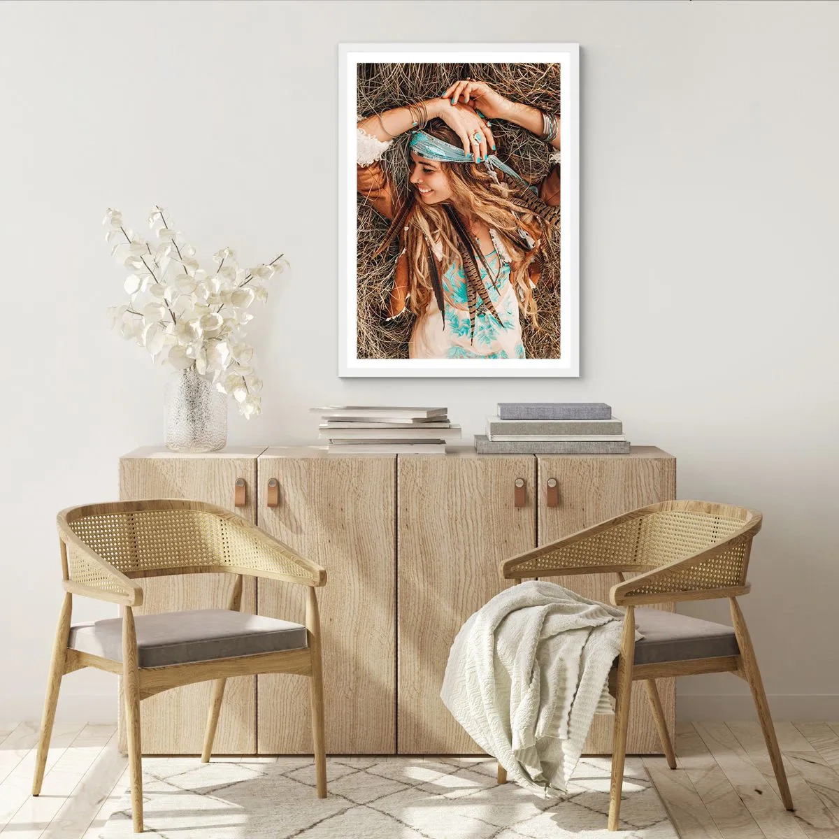 Póster en marco blanco - El verano del amor - 50x70 cm