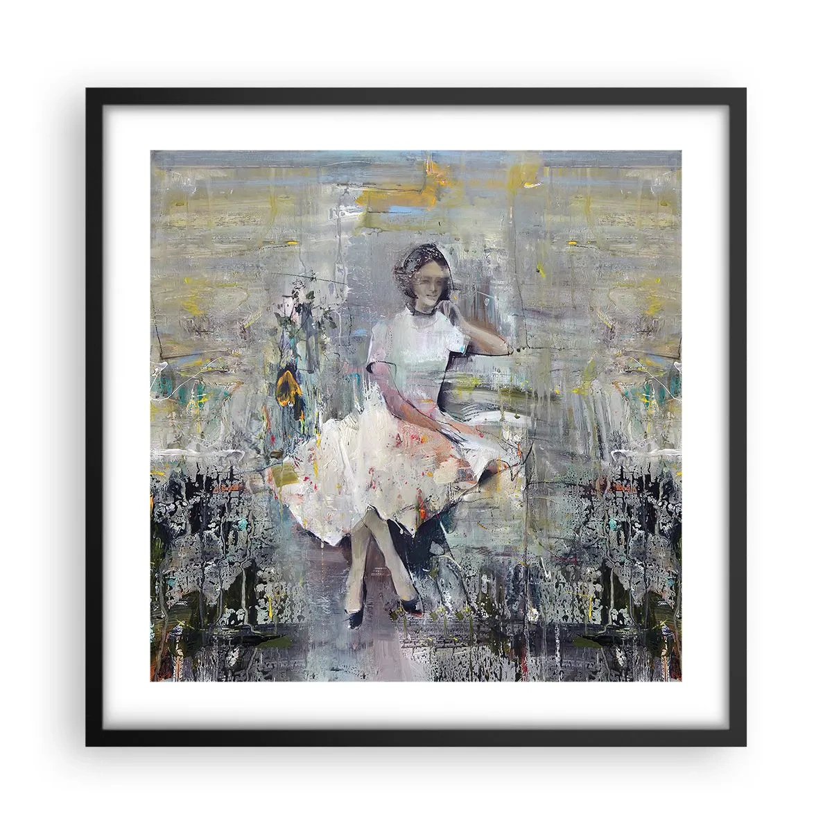 Póster en marco negro - Clásica y moderna - 50x50 cm