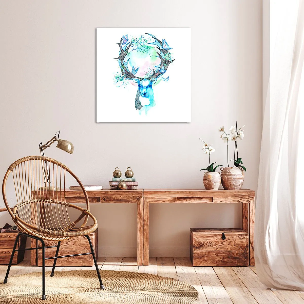Cuadro sobre lienzo - Impresión de Imagen - La fuerza y la dulzura de la naturaleza - 50x50 cm