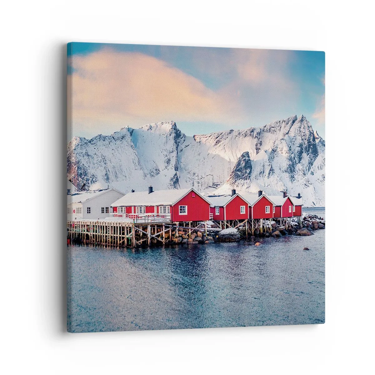 Cuadro sobre lienzo - Impresión de Imagen - Un retiro en el norte - 40x40 cm