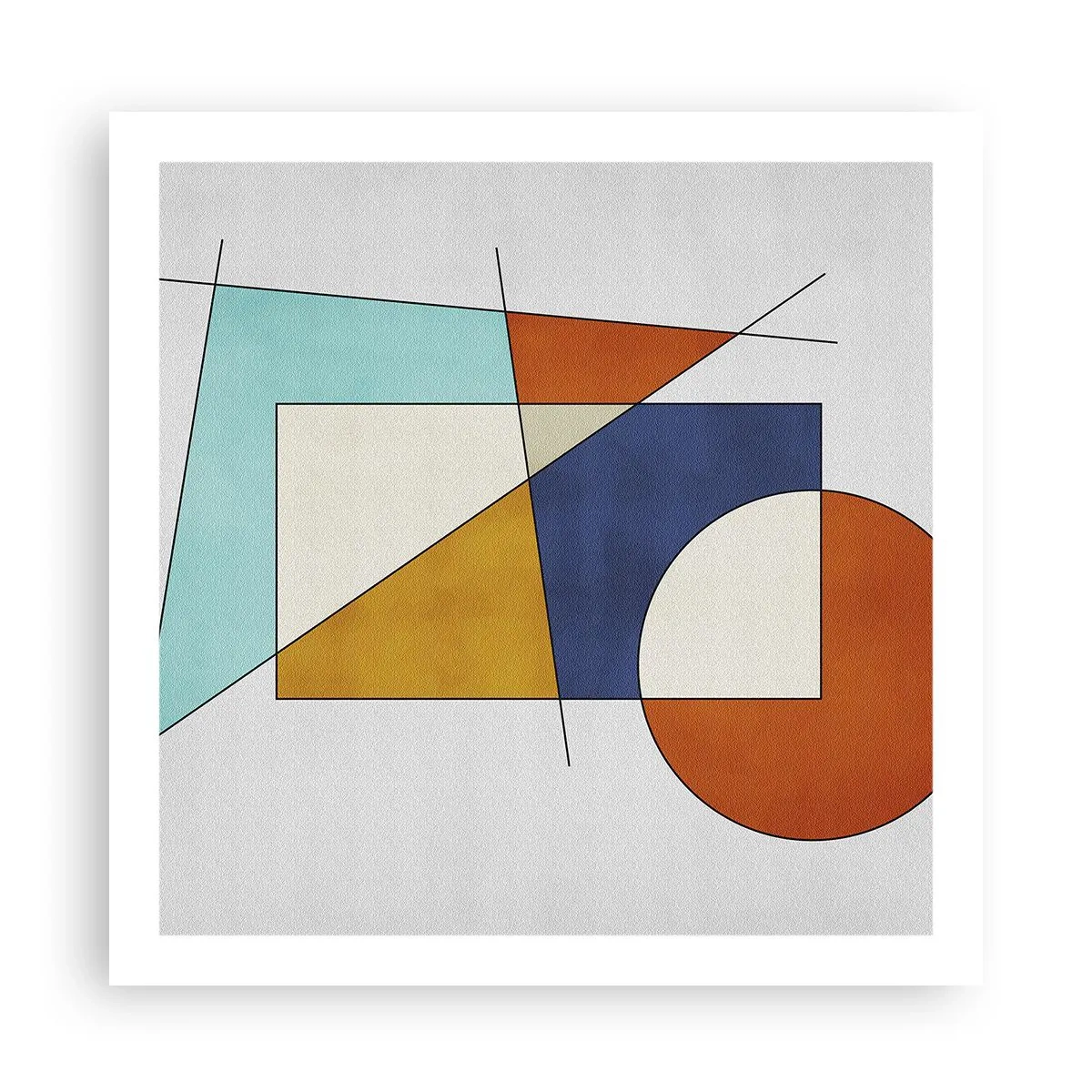 Póster - Abstracción: diversión modernista - 60x60 cm