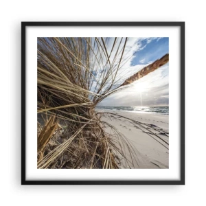 Póster en marco negro - Una reunión de los elementos - 50x50 cm