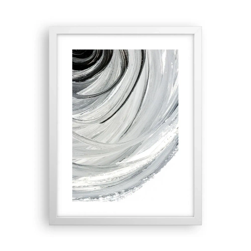 Póster en marco blanco - Composición orbital - 30x40 cm