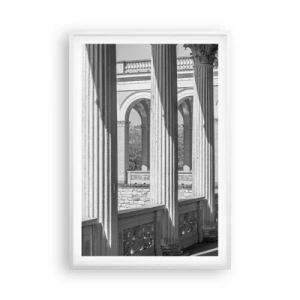 Póster en marco blanco - Galería soleada - 61x91 cm
