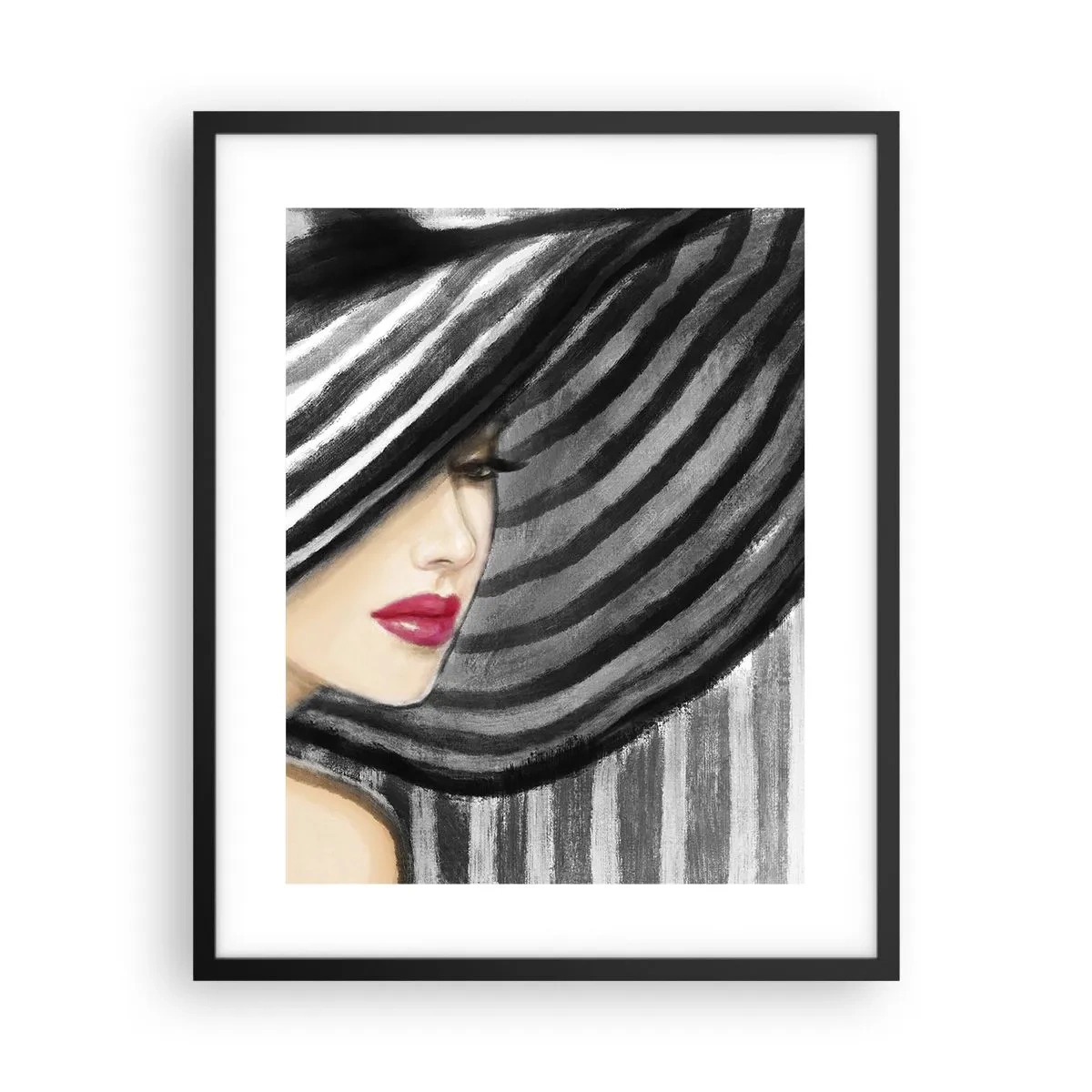 Póster en marco negro - ¿Dónde puedo encontrarte? - 40x50 cm