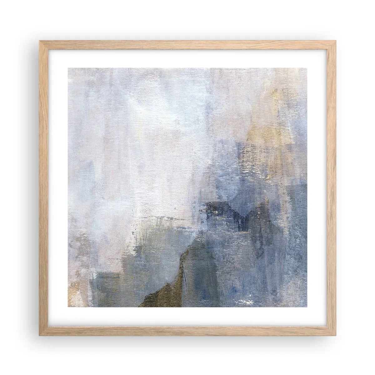 Póster en marco roble claro - Tonos de color - 50x50 cm