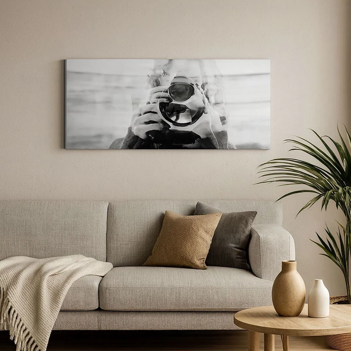 Cuadro sobre lienzo - Impresión de Imagen - Creador y creación - 100x40 cm