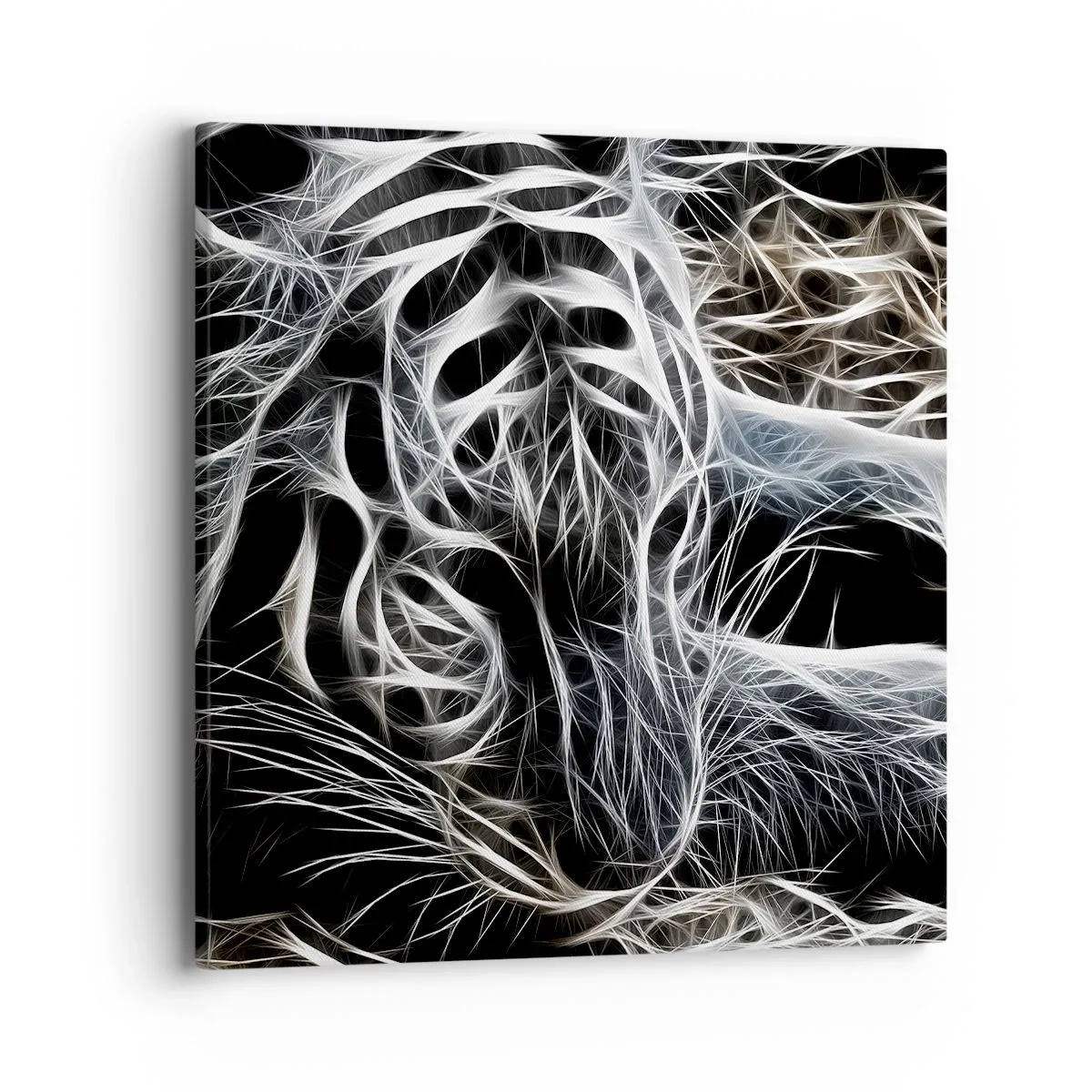 Cuadro sobre lienzo - Impresión de Imagen - Un estudio sobre la ligereza felina - 40x40 cm
