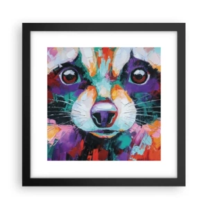 Póster en marco negro - Solo buenas emociones - 30x30 cm