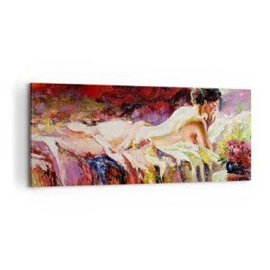 Cuadro sobre lienzo - Impresión de Imagen - Una Venus reflexiva - 100x40 cm