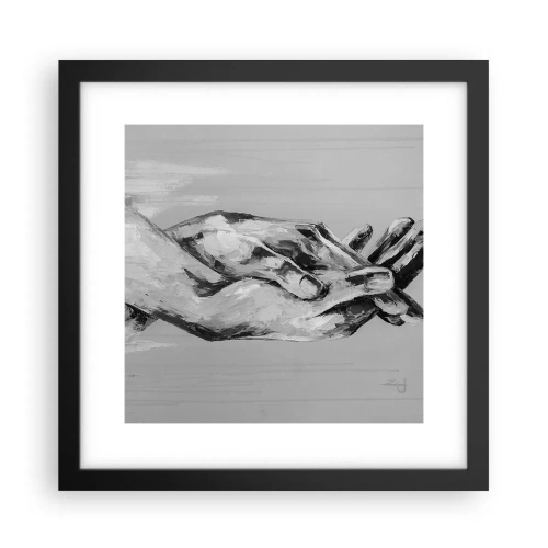 Póster en marco negro - El comienzo... - 30x30 cm