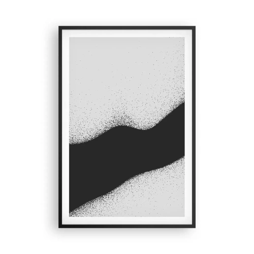 Póster en marco negro - Equilibrio suave - 61x91 cm