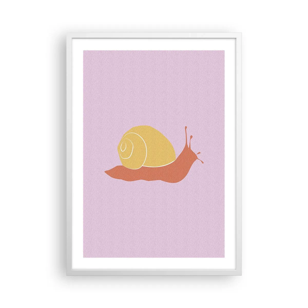 Póster en marco blanco - No hay prisa - 50x70 cm