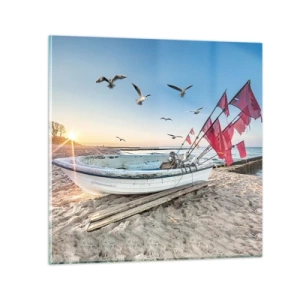 Cuadro sobre vidrio - Impresiones sobre Vidrio - Un merecido descanso - 50x50 cm