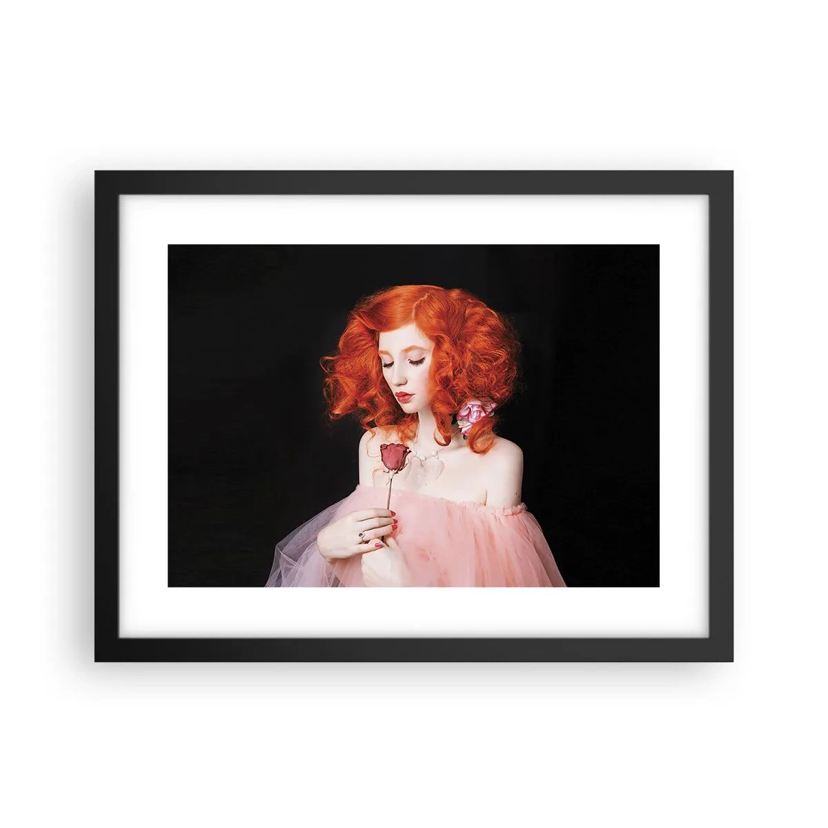 Póster en marco negro - En estilo barroco - 40x30 cm