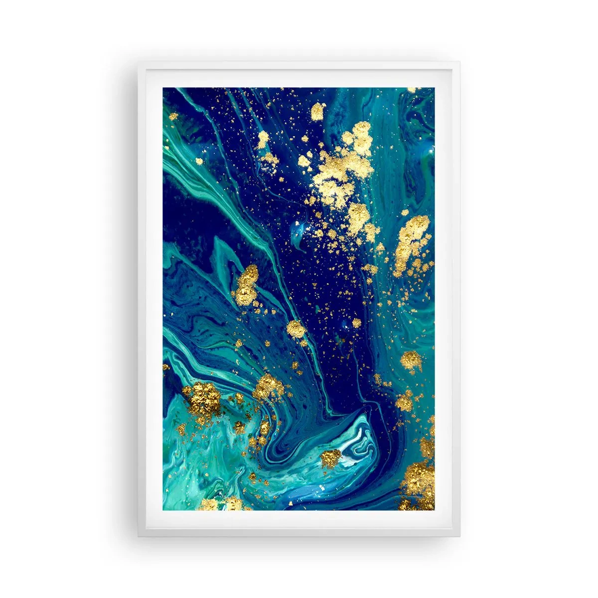 Póster en marco blanco - Pétalos de sol - 61x91 cm