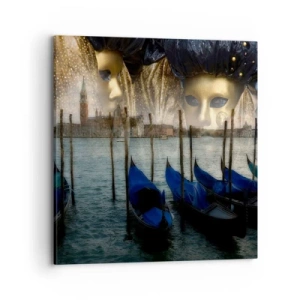 Cuadro sobre lienzo - Impresión de Imagen - El tiempo de carnaval ha comenzado - 70x70 cm