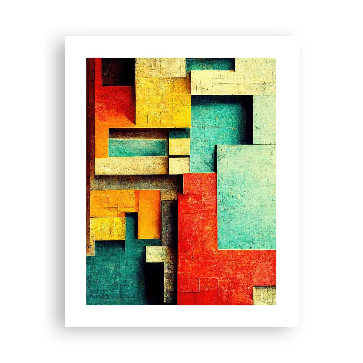 Póster - Festival de ángulos rectos - 40x50 cm