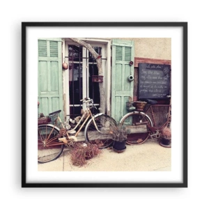 Póster en marco negro - La vida rural - 50x50 cm