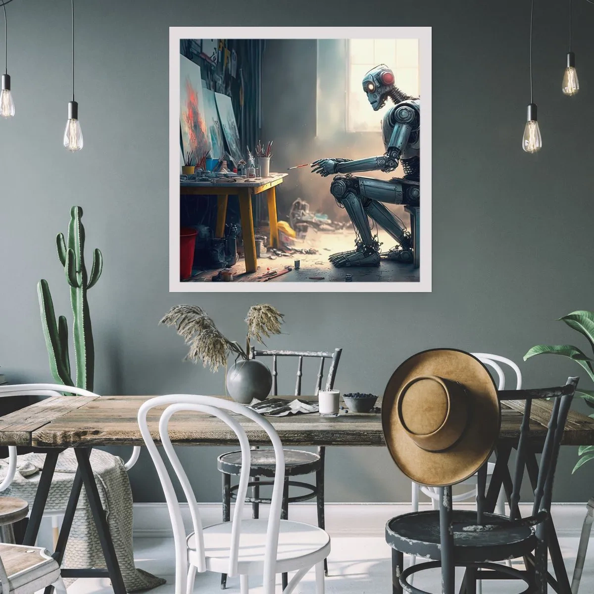 Póster - El acto de creación - 60x60 cm