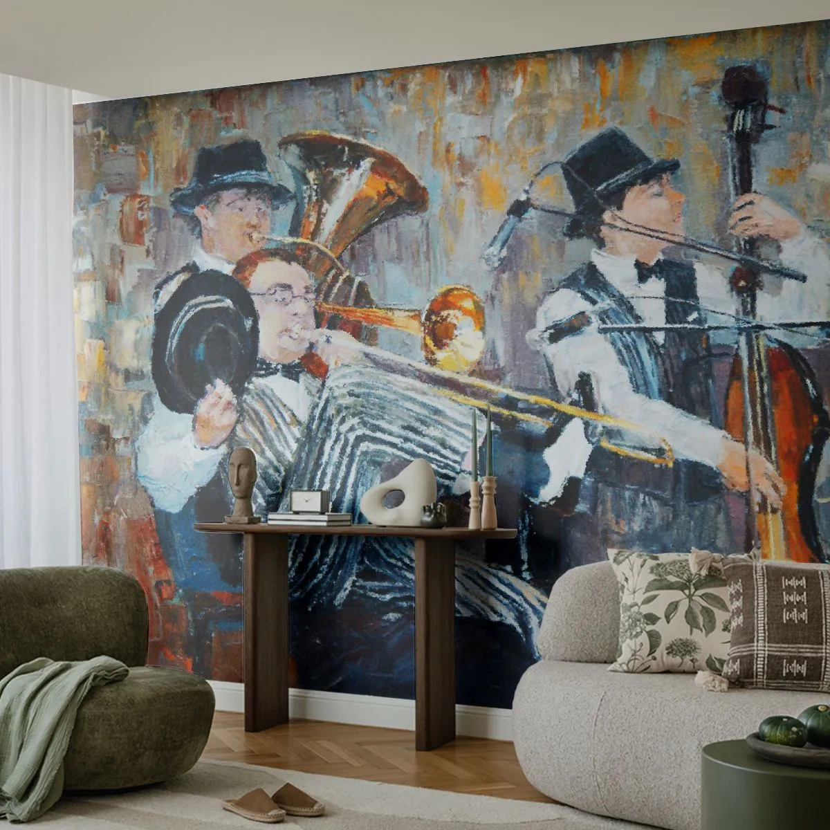 Fotomural Standard Eco - Todo ese jazz - Música, Banda, Instrumentos musicales - 200x140 cm