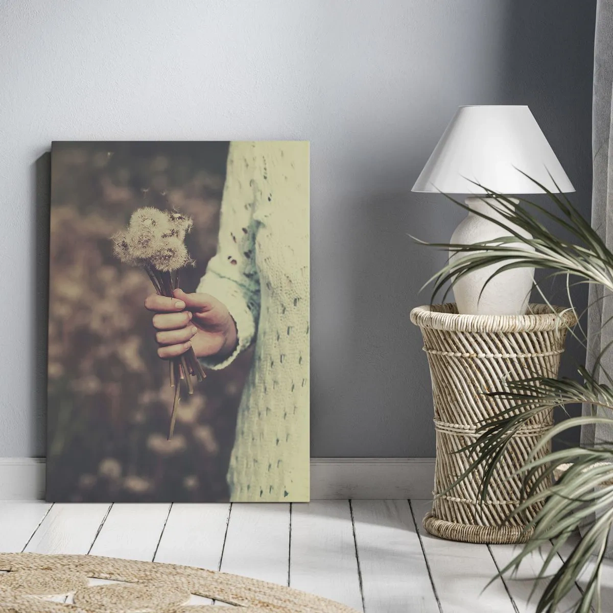Cuadro sobre lienzo - Impresión de Imagen - Deténgalos, por favor - 55x100 cm