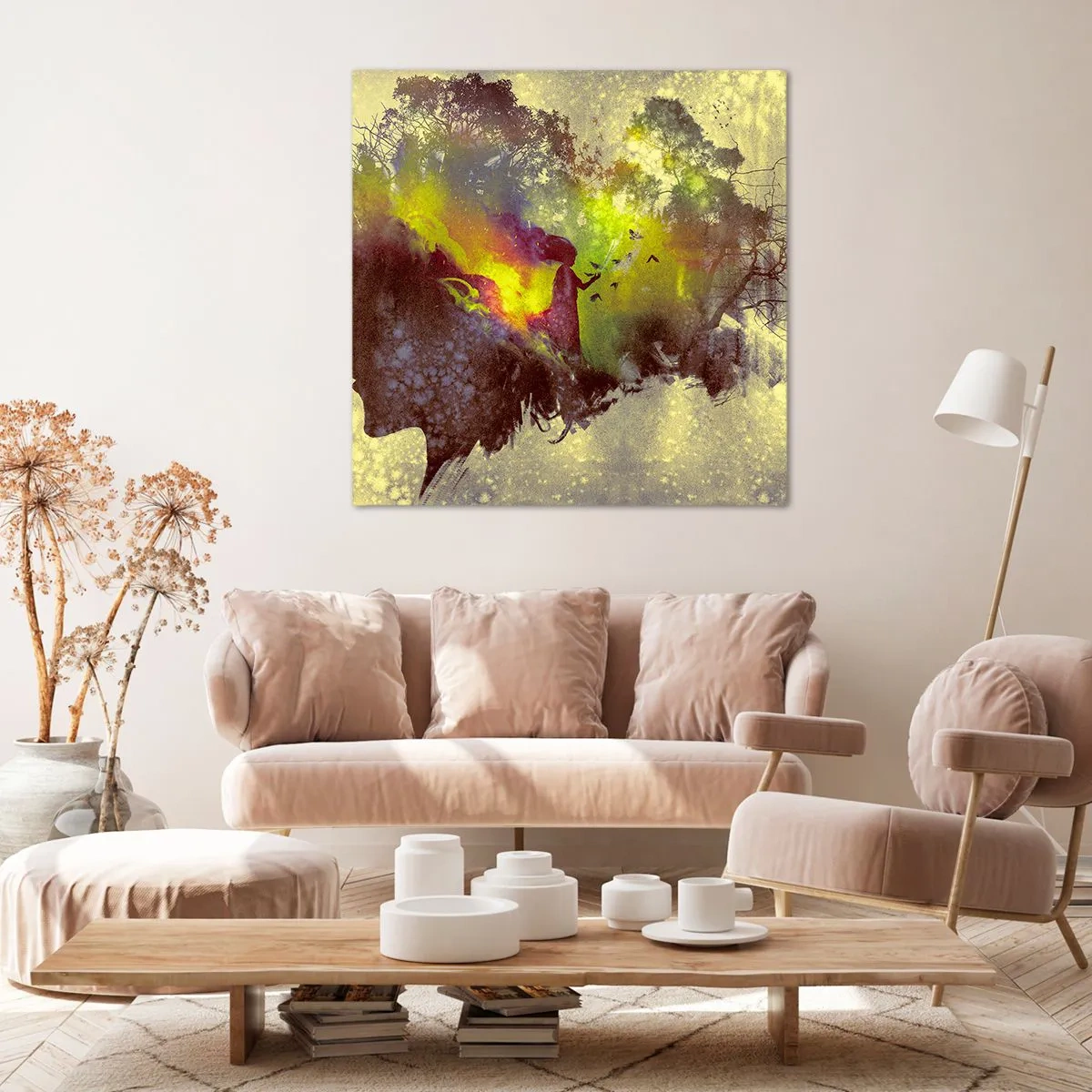 Cuadro sobre lienzo - Impresión de Imagen - La madre naturaleza - 70x70 cm