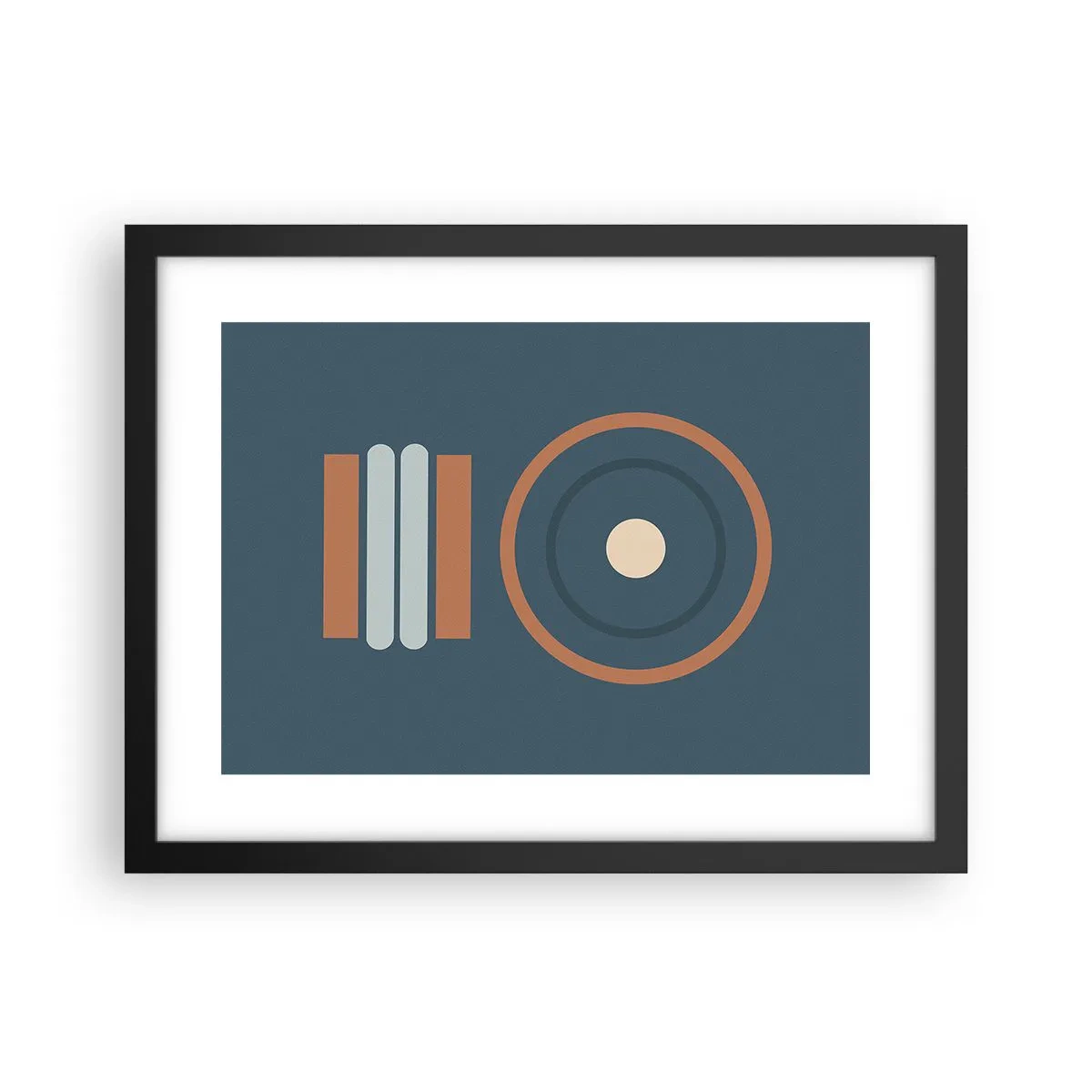 Póster en marco negro - La esencia de las cosas - 40x30 cm