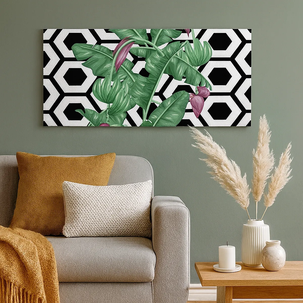 Cuadro sobre lienzo - Impresión de Imagen - Composición simétrica de la naturaleza - 30x30 cm