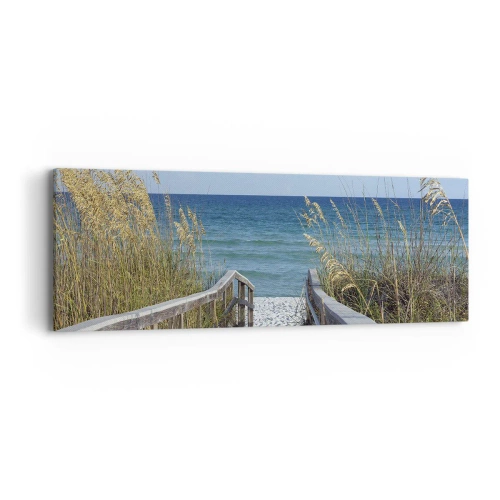Cuadro sobre lienzo - Impresión de Imagen - En el sol, en el viento - 90x30 cm