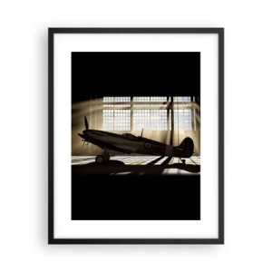 Póster en marco negro - El descanso del guerrero - 40x50 cm