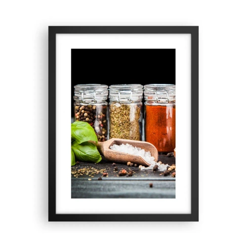 Póster en marco negro - Para que la vida sepa bien - 30x40 cm