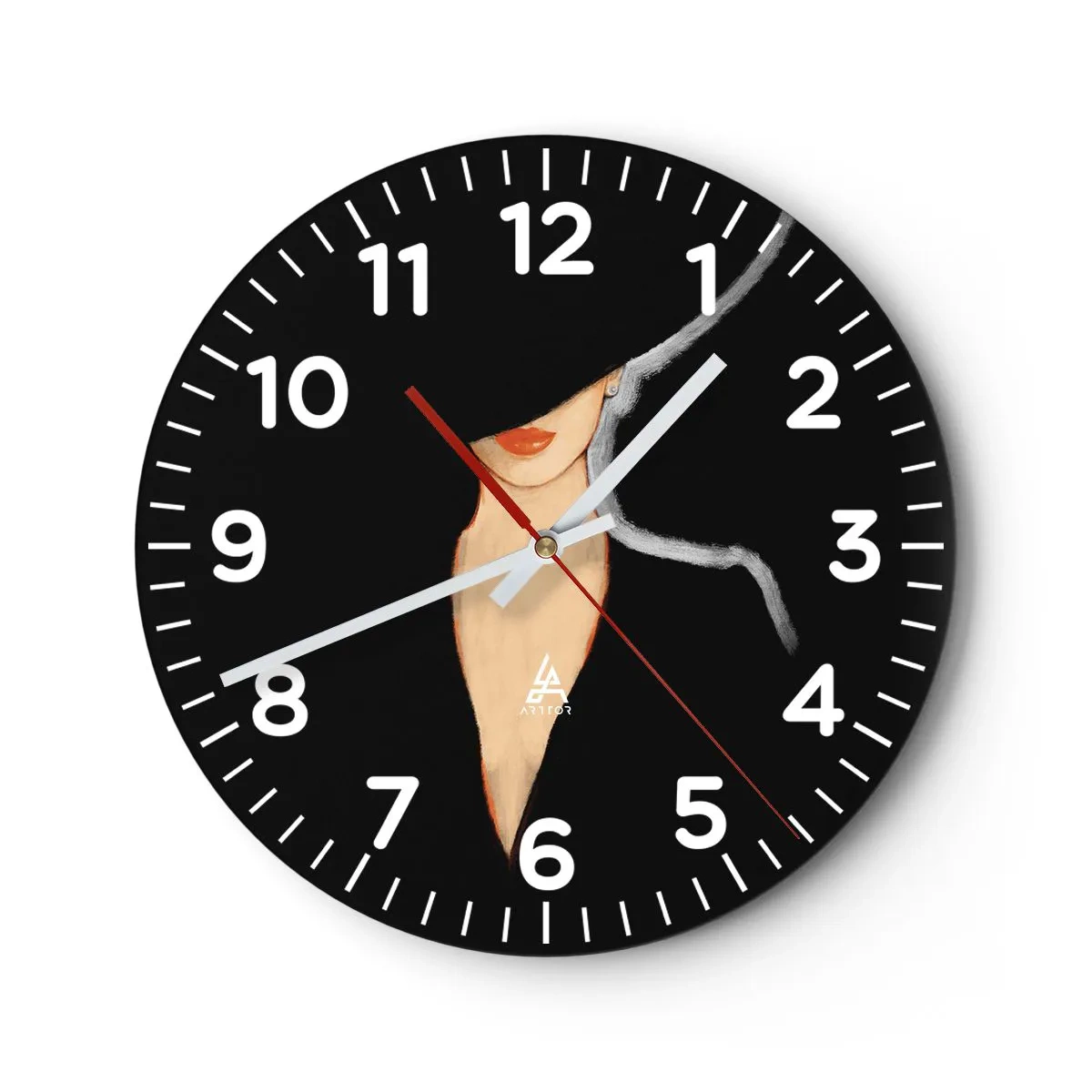 Reloj de pared - Reloj de vidrio - Elegancia y estilo - 40x40 cm