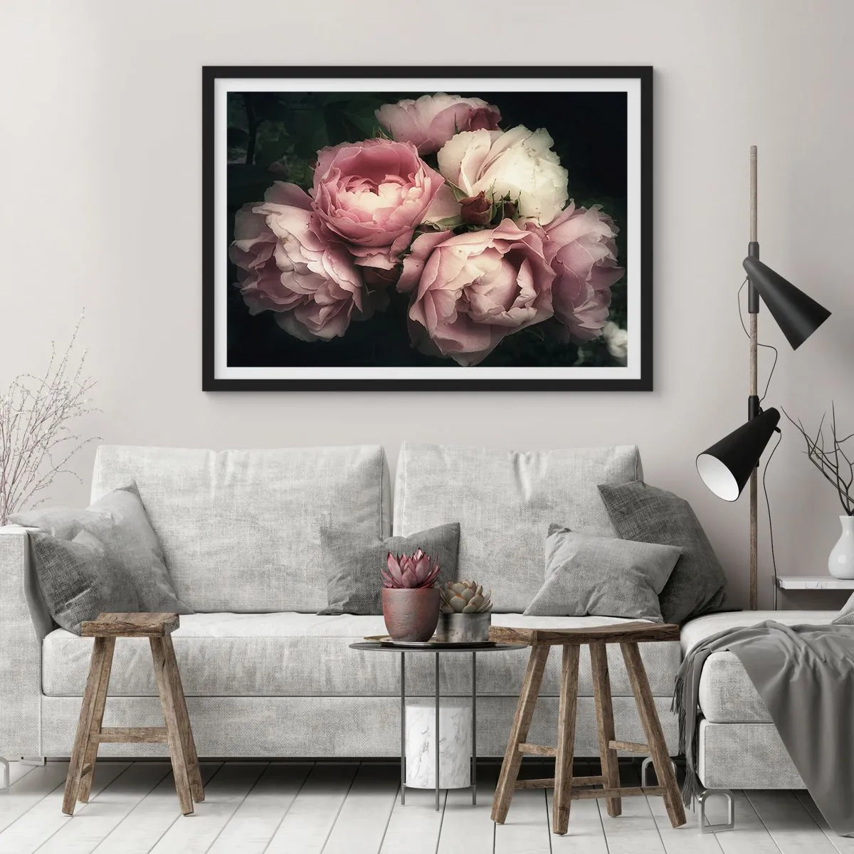 Póster en marco negro - El encanto de la belle époque - 50x40 cm