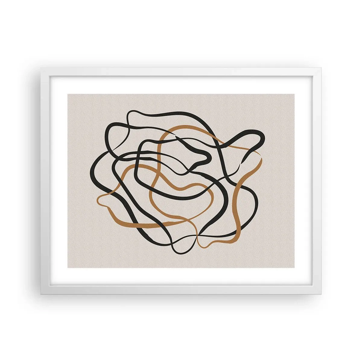 Póster en marco blanco - Todo ha salido mal - 50x40 cm
