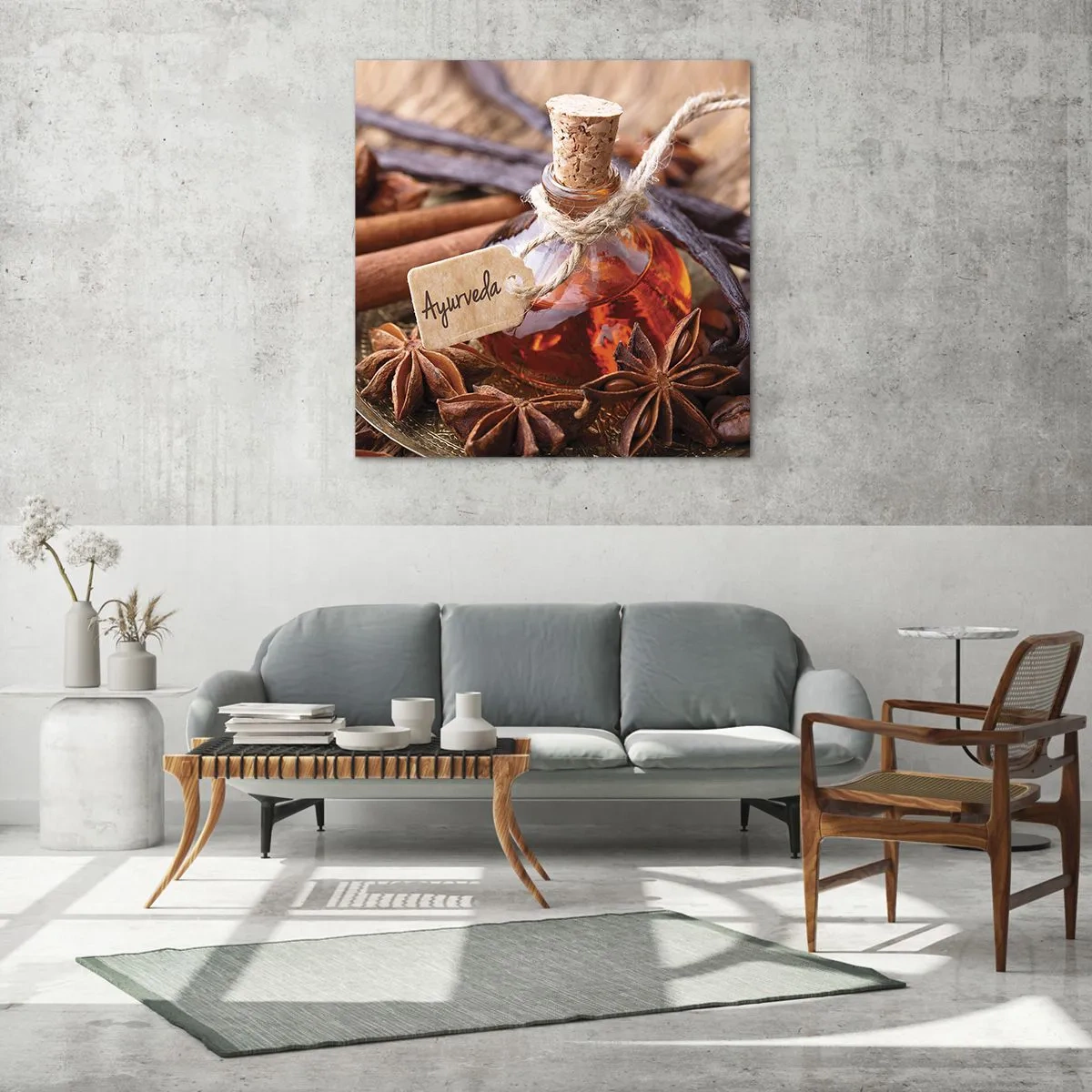 Cuadro sobre vidrio - Impresiones sobre Vidrio - Hacia la unidad del cuerpo y el espíritu - 70x70 cm